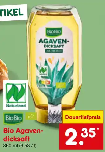 Netto Marken-Discount Biobio agavendicksaft Angebot