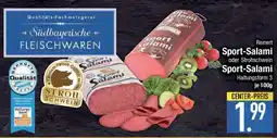 E-Center Sport-Salami oder Strohschwein Angebot