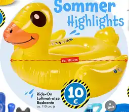 TEDi Ride-On Luftmatratze Badeente Angebot