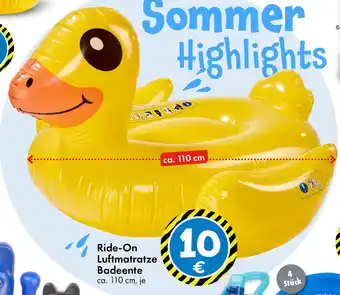 TEDi Ride-On Luftmatratze Badeente Angebot