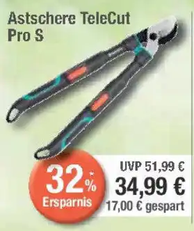 E-Center GARDENA Astschere TeleCut Pro S Angebot