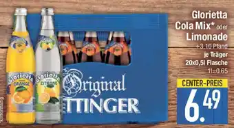 E-Center Glorietta Cola Mix oder Limonade Angebot