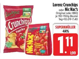 Edeka Lorenz Crunchips oder Nic Nac's Angebot
