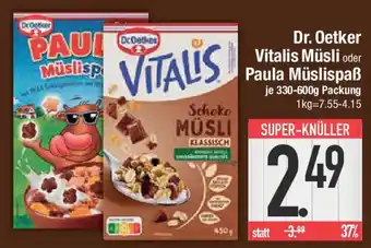 E-Center Dr. Oetker Vitalis Müsli oder Paula Müslispaẞ Angebot