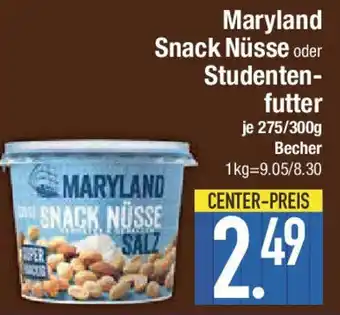 E-Center Maryland Snack Nüsse oder Studenten- futter Angebot