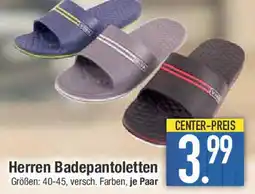 E-Center Herren Badepantoletten Angebot