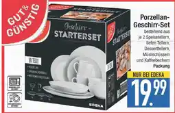E-Center GUT& GÜNSTIG Porzellan- Geschirr-Set Angebot