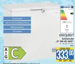 E-Center exquisit Gefriertruhe,,GT 200-HE-040C Angebot