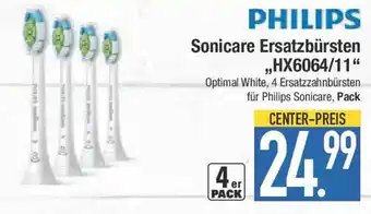 E-Center PHILIPS Sonicare Ersatzbürsten HX6064/11 Angebot
