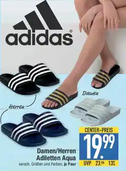 E-Center Adidas Damen/Herren Adiletten Aqua Angebot