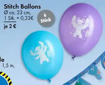 TEDi Stitch Ballons 23 cm Angebot
