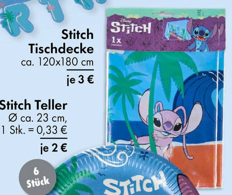Stitch Tischdecke ca. 120x180 cm Angebot bei TEDi