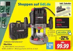 Lidl PARKSIDE PERFORMANCE Oberfräse Angebot