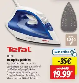Lidl TEFAL Dampfbügeleisen Angebot