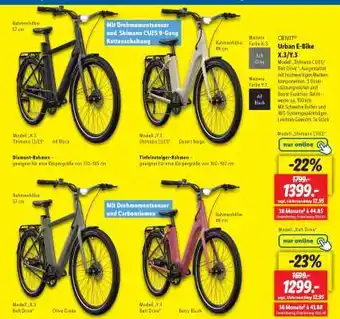 Lidl CRIVIT Urban E-Bike X/3.9 Angebot