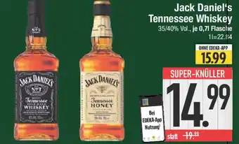 E-Center Jack Daniel's Tennessee Whiskey Angebot