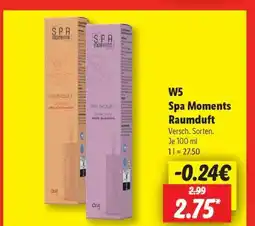Lidl W5 Spa Moments Raumduft Angebot