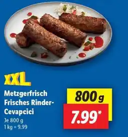 Lidl Metzgerfrisch Frisches Rinder-Cevapcici Angebot