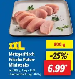 Lidl Metzgerfrisch Frische Puten-Ministeaks Angebot
