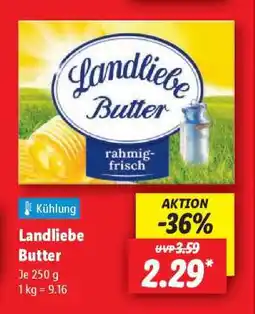 Lidl Landliebe Butter Angebot