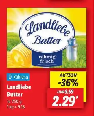 Lidl Landliebe Butter Angebot