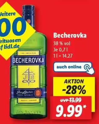 Lidl Becherovka Angebot