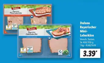 Lidl Dulano Bayerischer Mini-Leberkäse Angebot