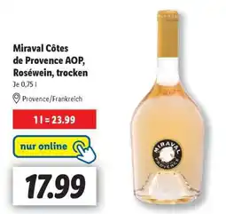 Lidl Miraval Côtes de Provence AOP, Roséwein, trocken Angebot