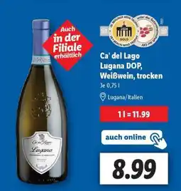 Lidl Ca’ del Lago Lugana DOP, Weißwein, trocken Angebot