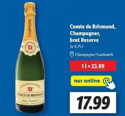 Lidl Comte de Brismand, Champagner, brut Reserve Angebot