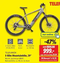 Lidl TELEFUNKEN E-Bike Mountainbike, 29 Angebot