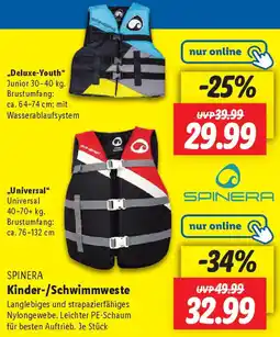 Lidl SPINERA Kinder-/Schwimmweste Angebot