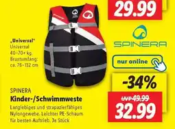 Lidl SPINERA Kinder-/Schwimmweste Angebot