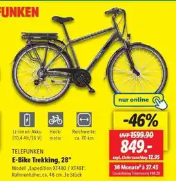 Lidl TELEFUNKEN E-Bike Trekking, 28 Angebot