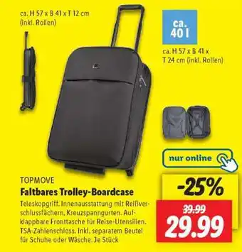 Lidl Faltbares Trolley-Boardcase Angebot