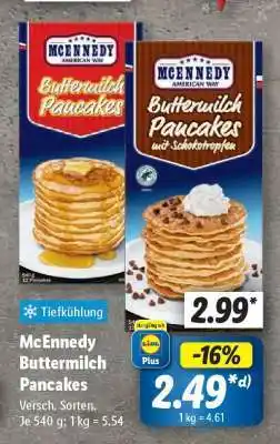 Lidl McEnnedy Buttermilch Pancakes Angebot