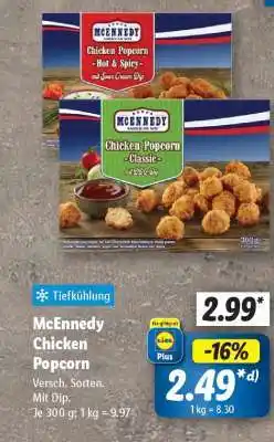 Lidl McEnnedy Chicken Popcorn Angebot