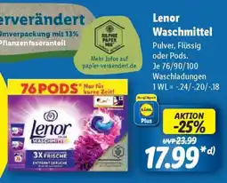 Lidl Lenor Waschmittel Angebot