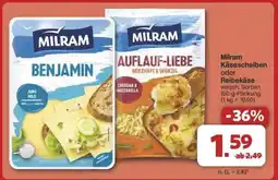 Famila Nord Ost Milram Käsescheiben oder Reibekäse Angebot