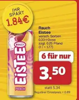Famila Nord Ost RAUCH Eistee Angebot