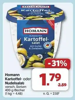 Famila Nord Ost Homann Kartoffel- oder Nudelsalat Angebot