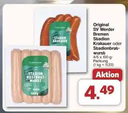 Famila Nord Ost Original SV Werder Bremen Stadion Krakauer oder Stadionbratwurst Angebot