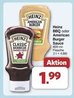 Famila Nord Ost Heinz BBQ oder American Burger Sauce Angebot