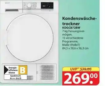 Famila Nord Ost Kondenswäsche Trockner KDGCB72BW Angebot