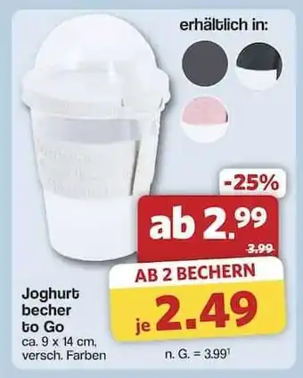 Famila Nord Ost Joghurtbecher to Go Angebot