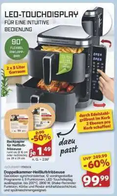 Famila Nord Ost GOURMETmaxx Doppelkammer-Heißluftfritteuse Angebot