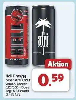 Famila Nord Ost Hell Energy oder Afri Cola Angebot