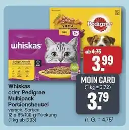 Famila Nord Ost Whiskas oder Pedigree Multipack Portionsbeutel Angebot