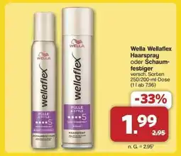 Famila Nord Ost WELLA WELLAFLEX Haarspray oder Schaumfestiger Angebot