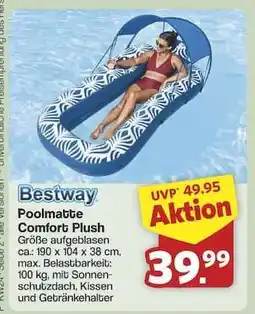 Famila Nord Ost Bestway Poolmatte Comfort Plush Angebot
